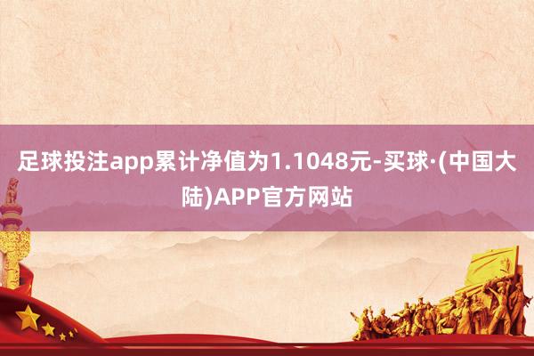 足球投注app累计净值为1.1048元-买球·(中国大陆)APP官方网站