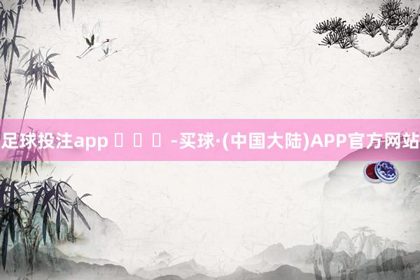 足球投注app ​​​-买球·(中国大陆)APP官方网站