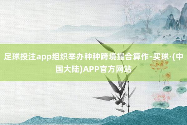 足球投注app组织举办种种跨境撮合算作-买球·(中国大陆)APP官方网站